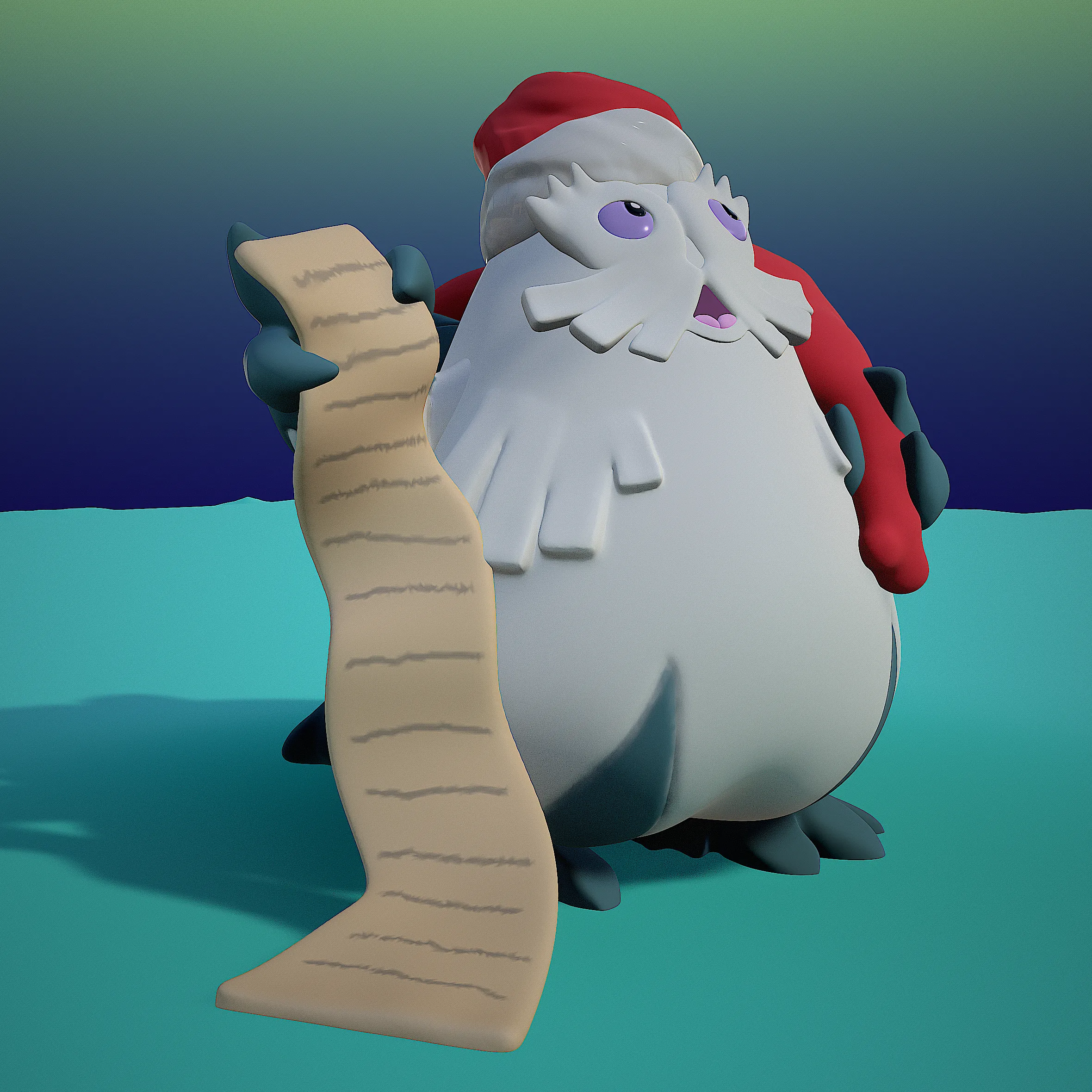abomasnow christmas render 3dusky 2