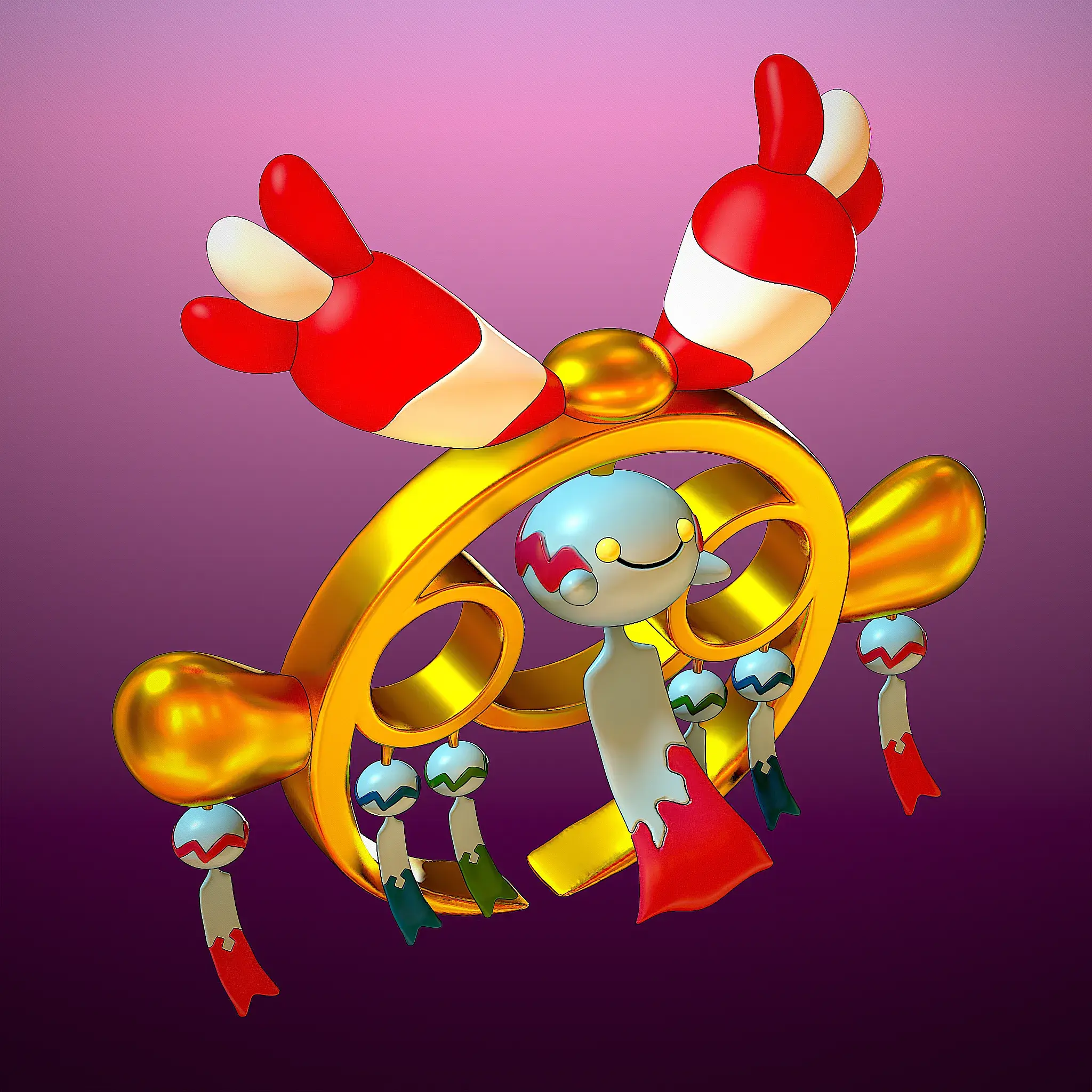 Chimecho Mega Render 3dusky 3