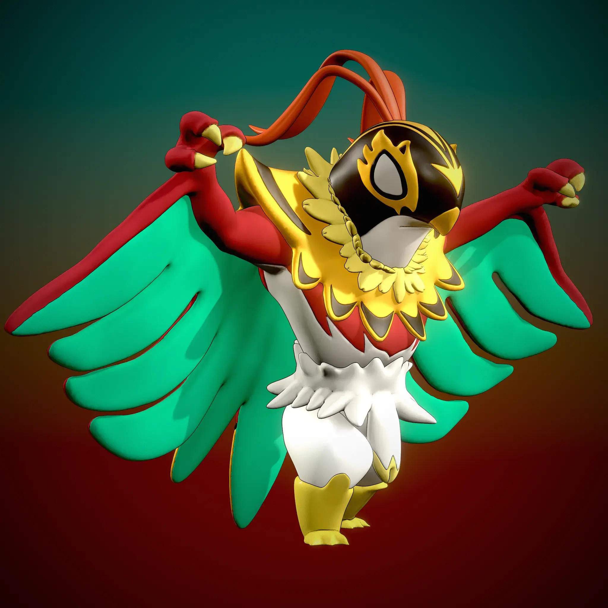 Hawlucha Mega Render 3dusky 2
