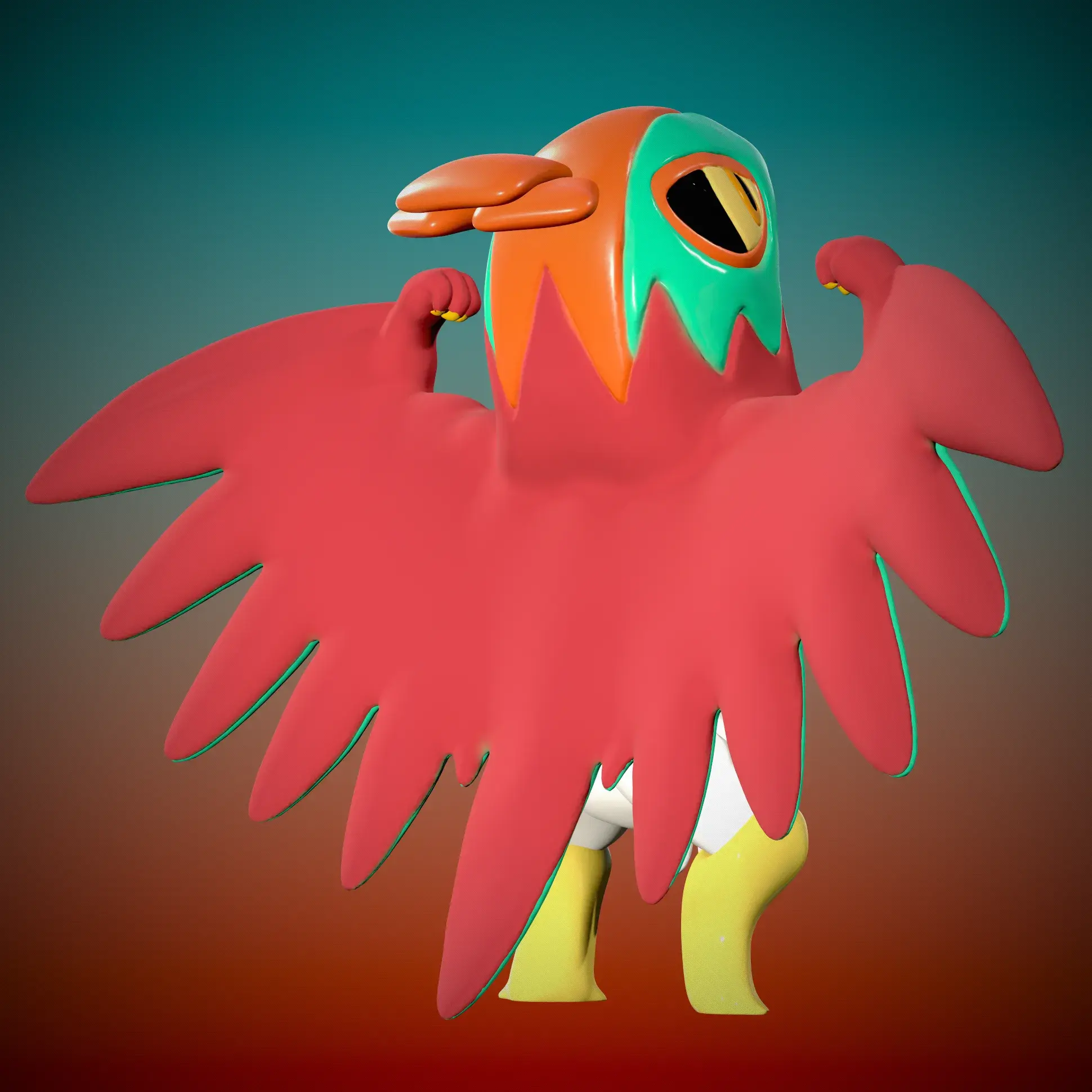 Hawlucha Render 3dusky 4