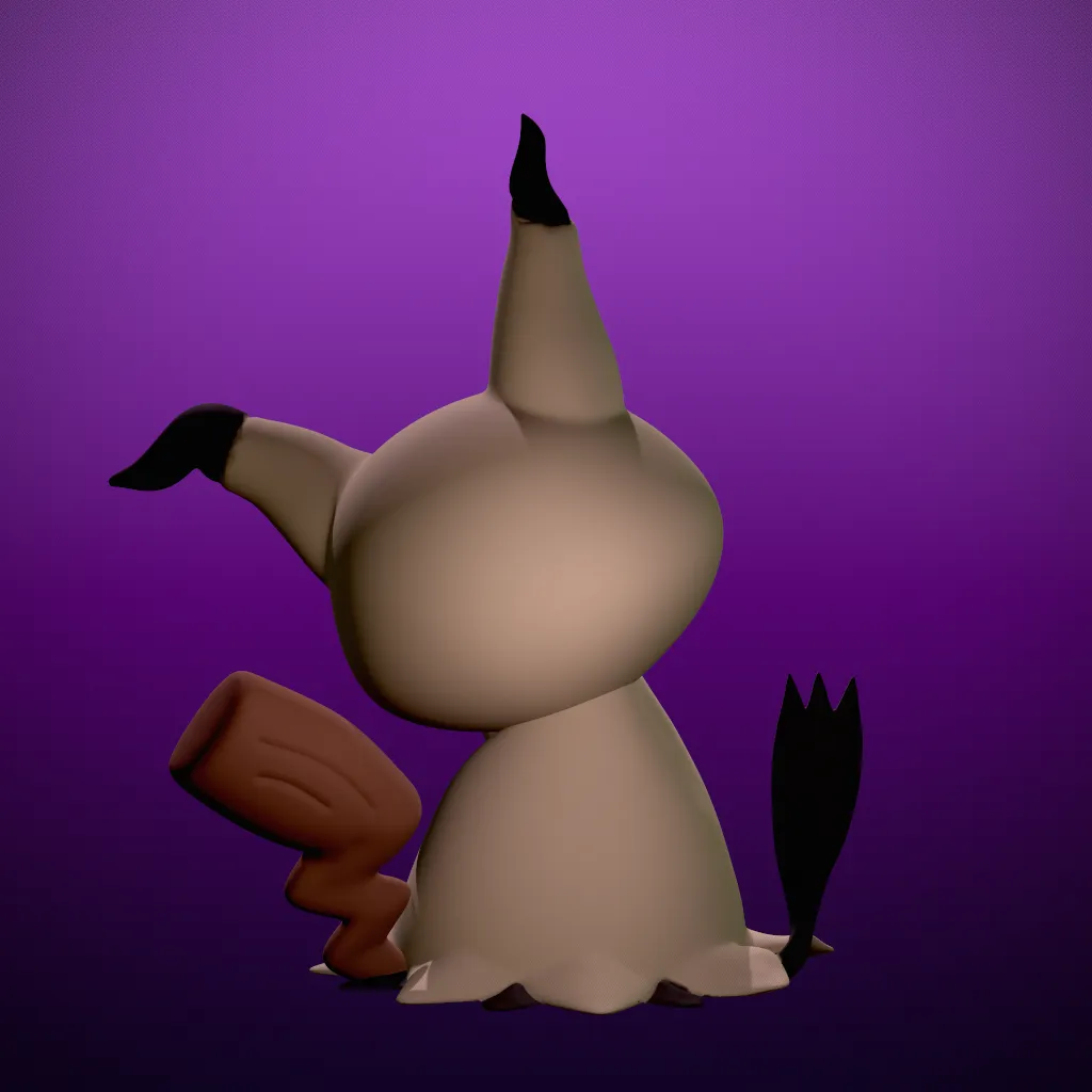 Mimikyu Render 3dusky 4
