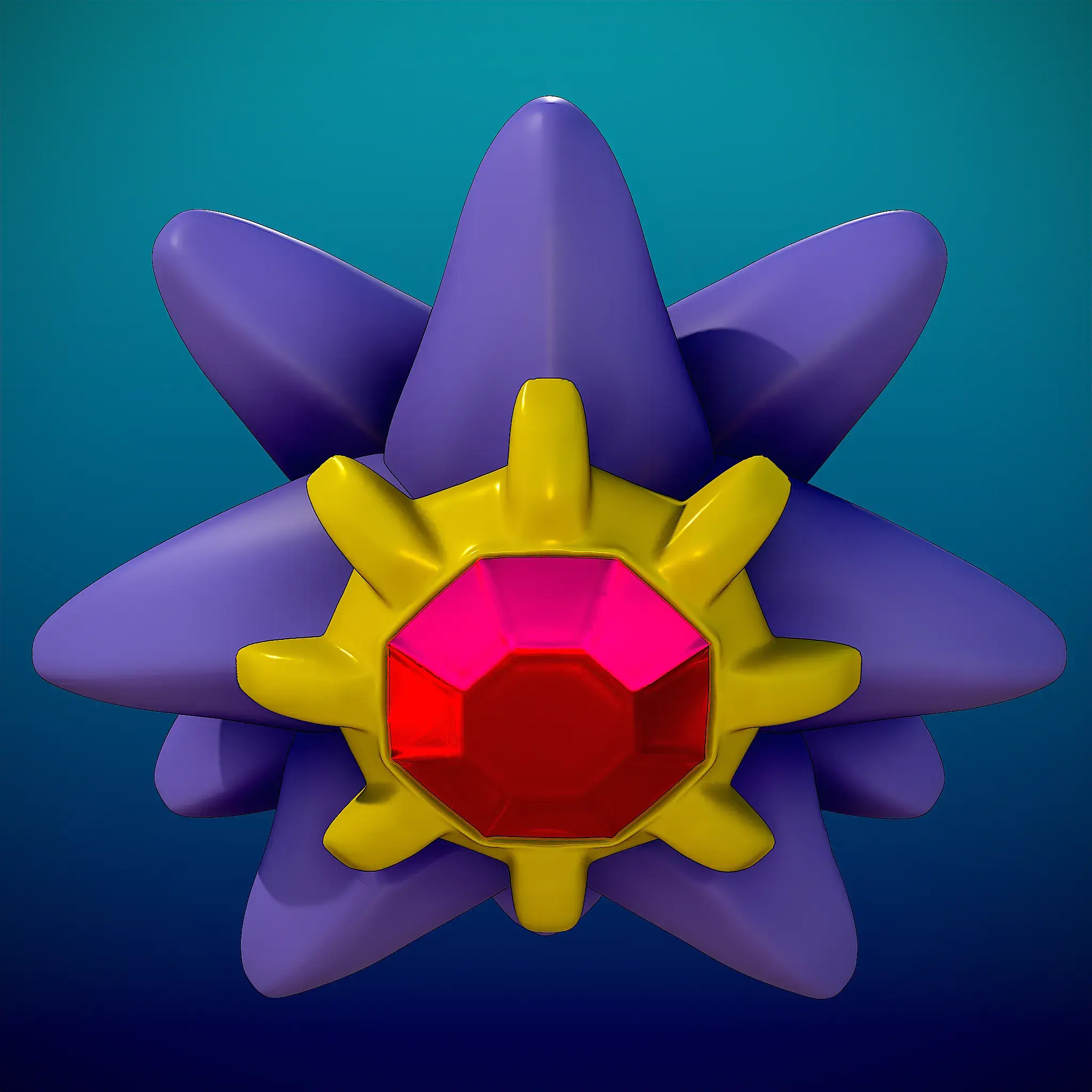 Starmie Render 3dusky 2