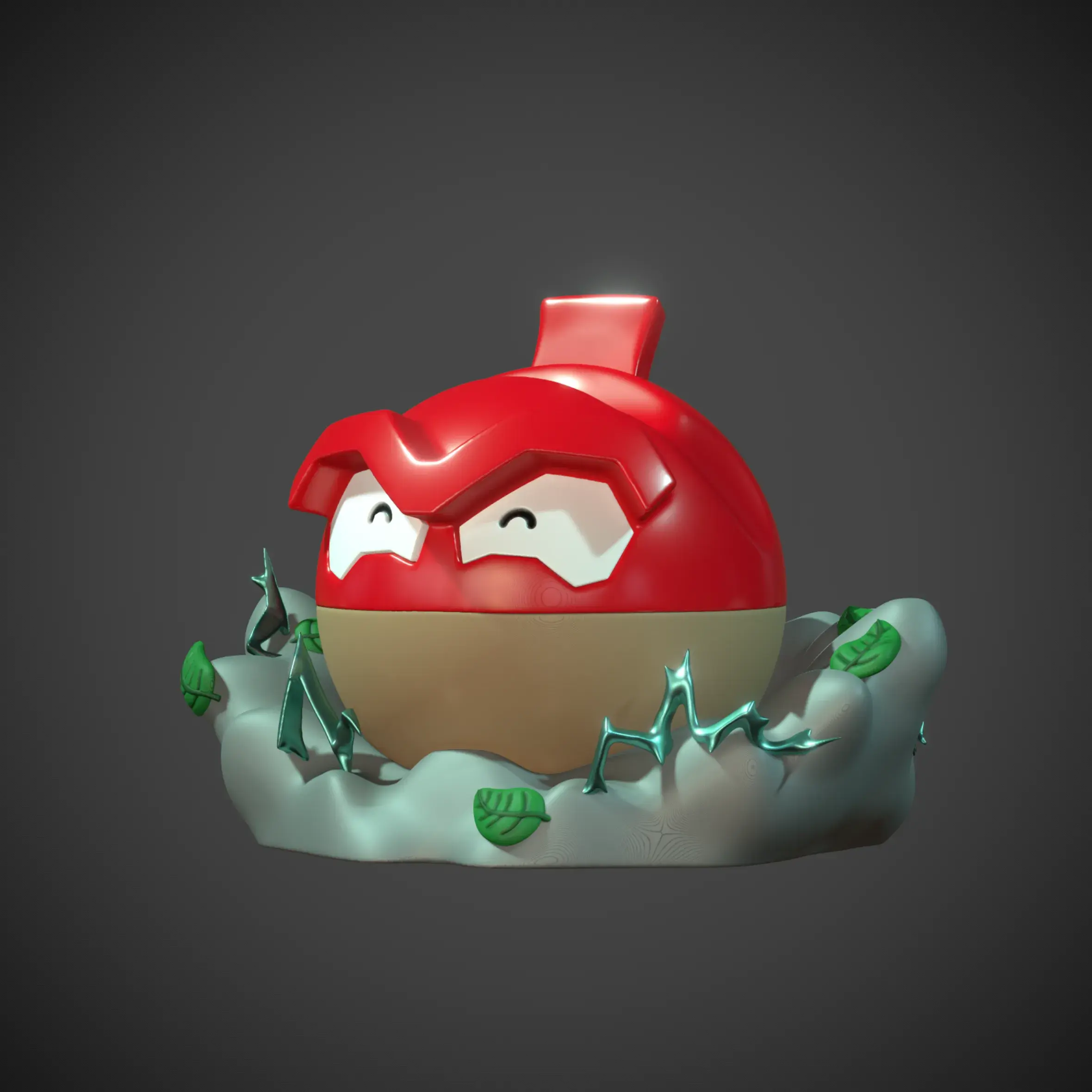 Voltorb Hisui Controller Stand Render 3dusky 2