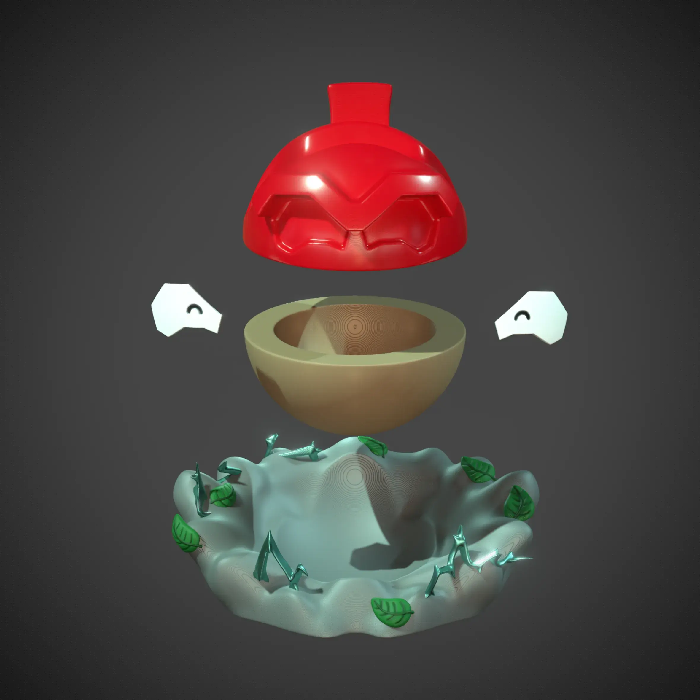 Voltorb Hisui Controller Stand Render 3dusky 6