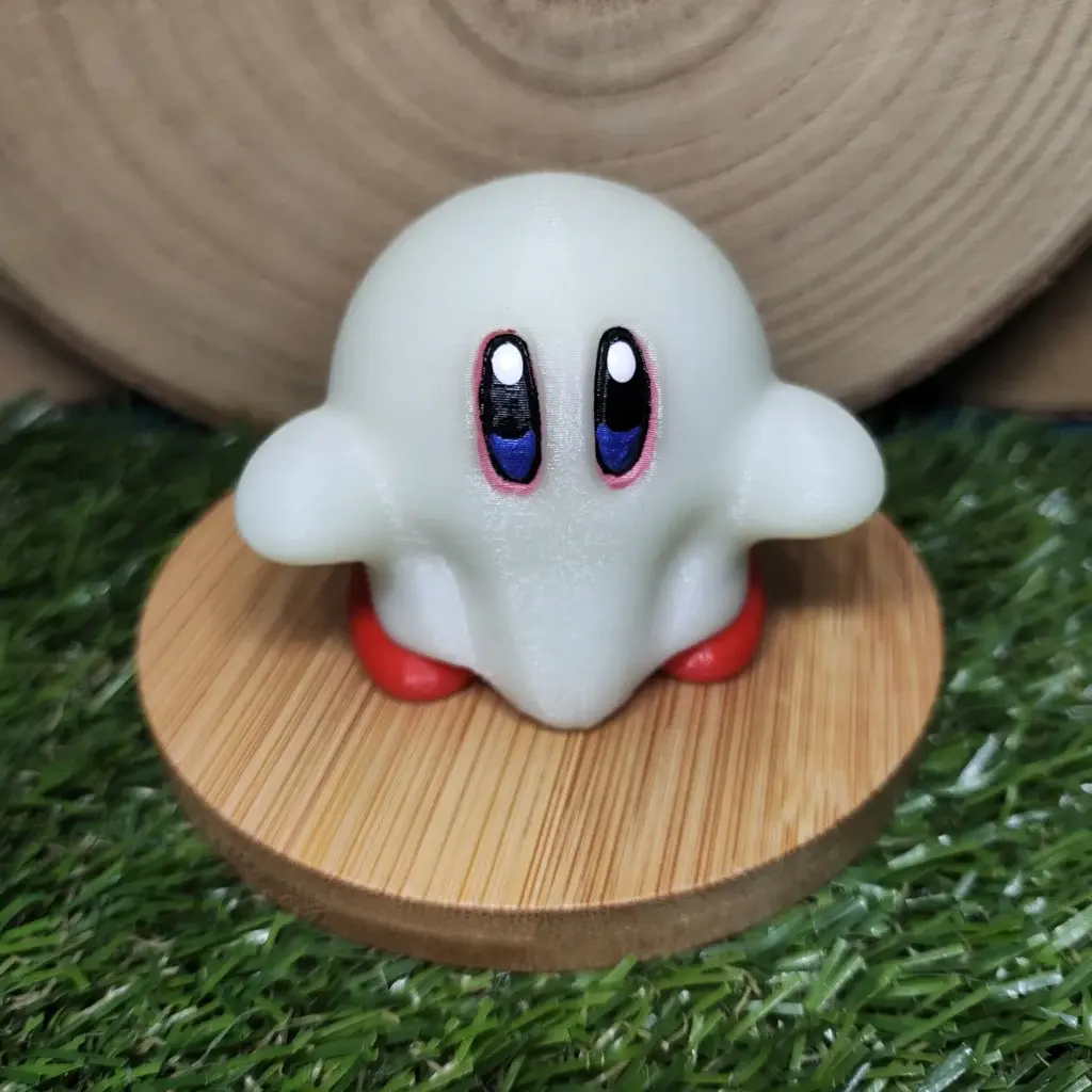 Kirby fantasma Fluorescente — figura impresa en 3D | 3DUsky