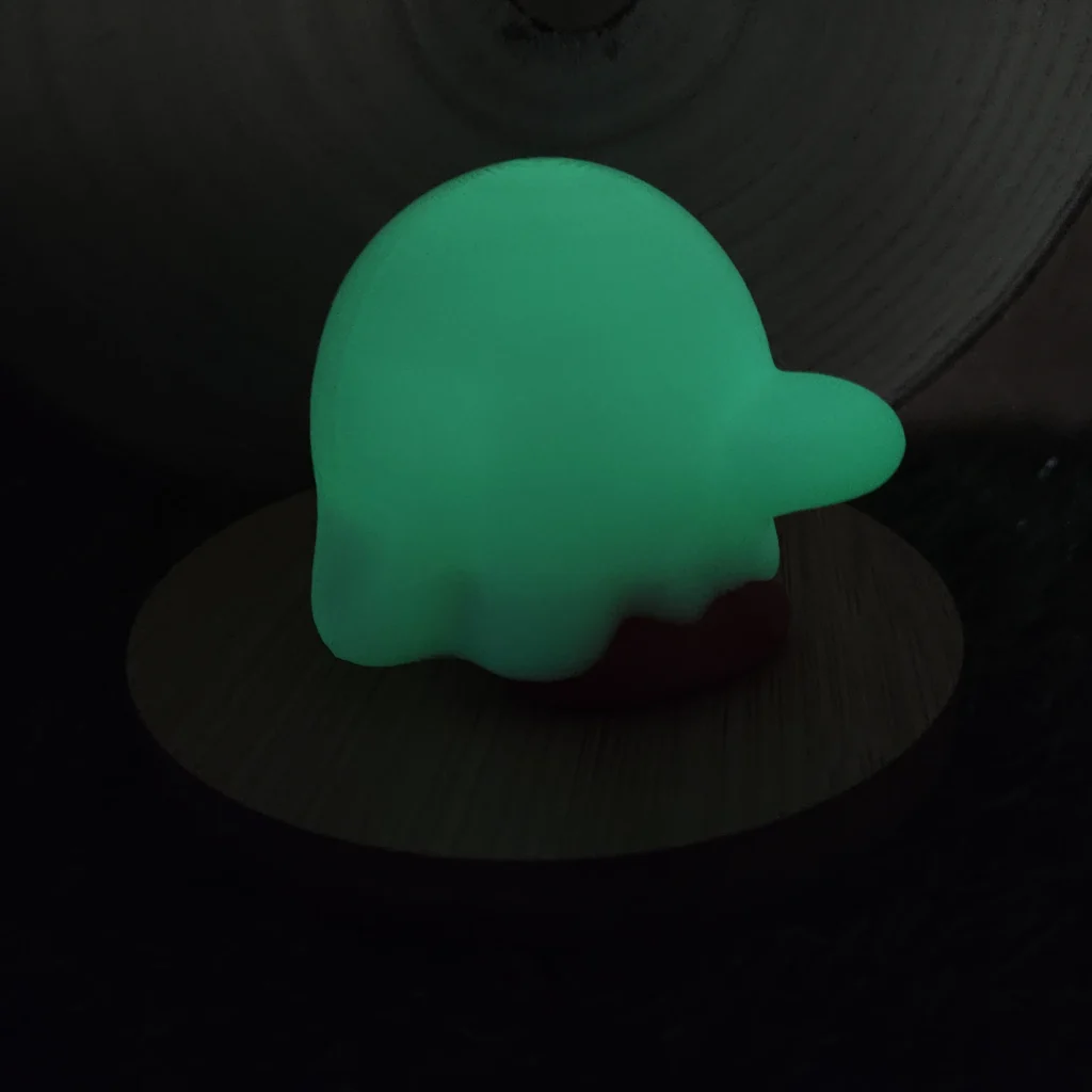 Kirby fantasma Fluorescente — figura impresa en 3D | 3DUsky
