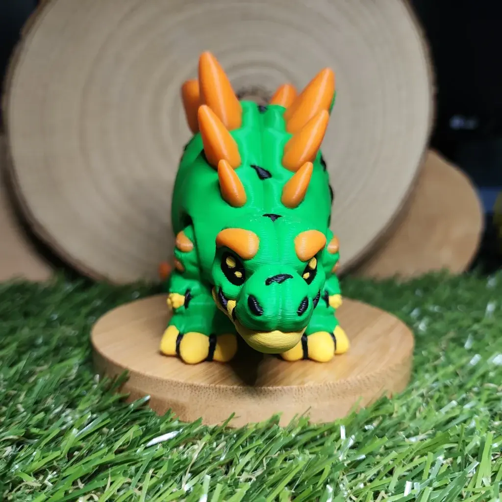 Estegosaurio Articulado — figura impresa en 3D | 3DUsky