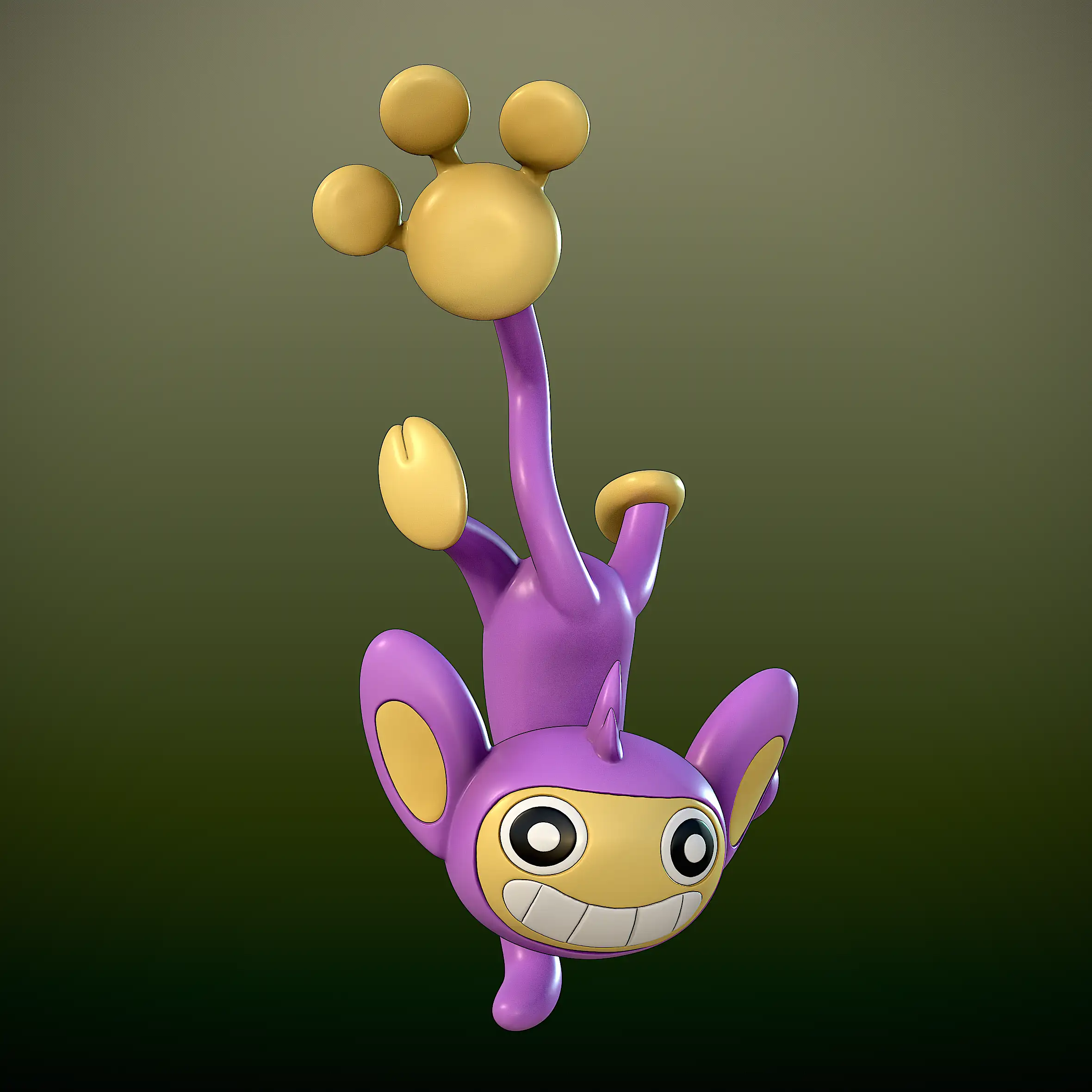 aipom pokemon render 3dusky (2)