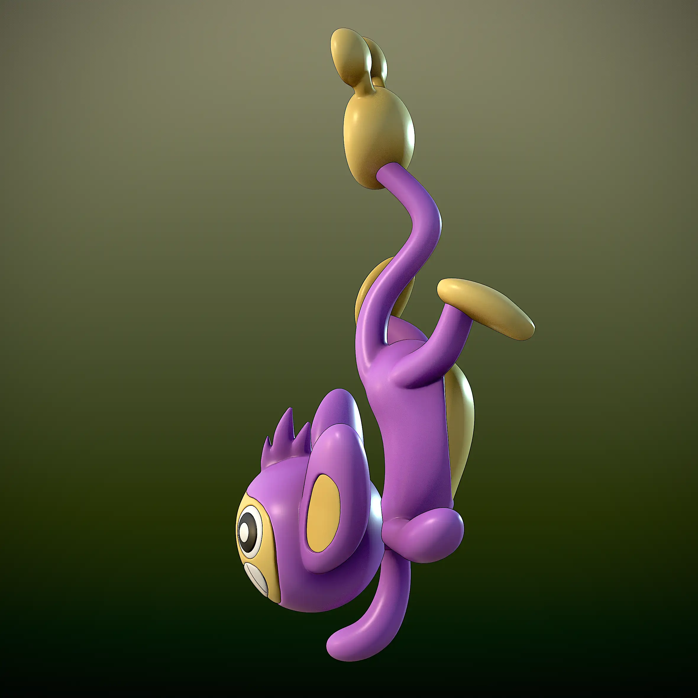 aipom pokemon render 3dusky (3)