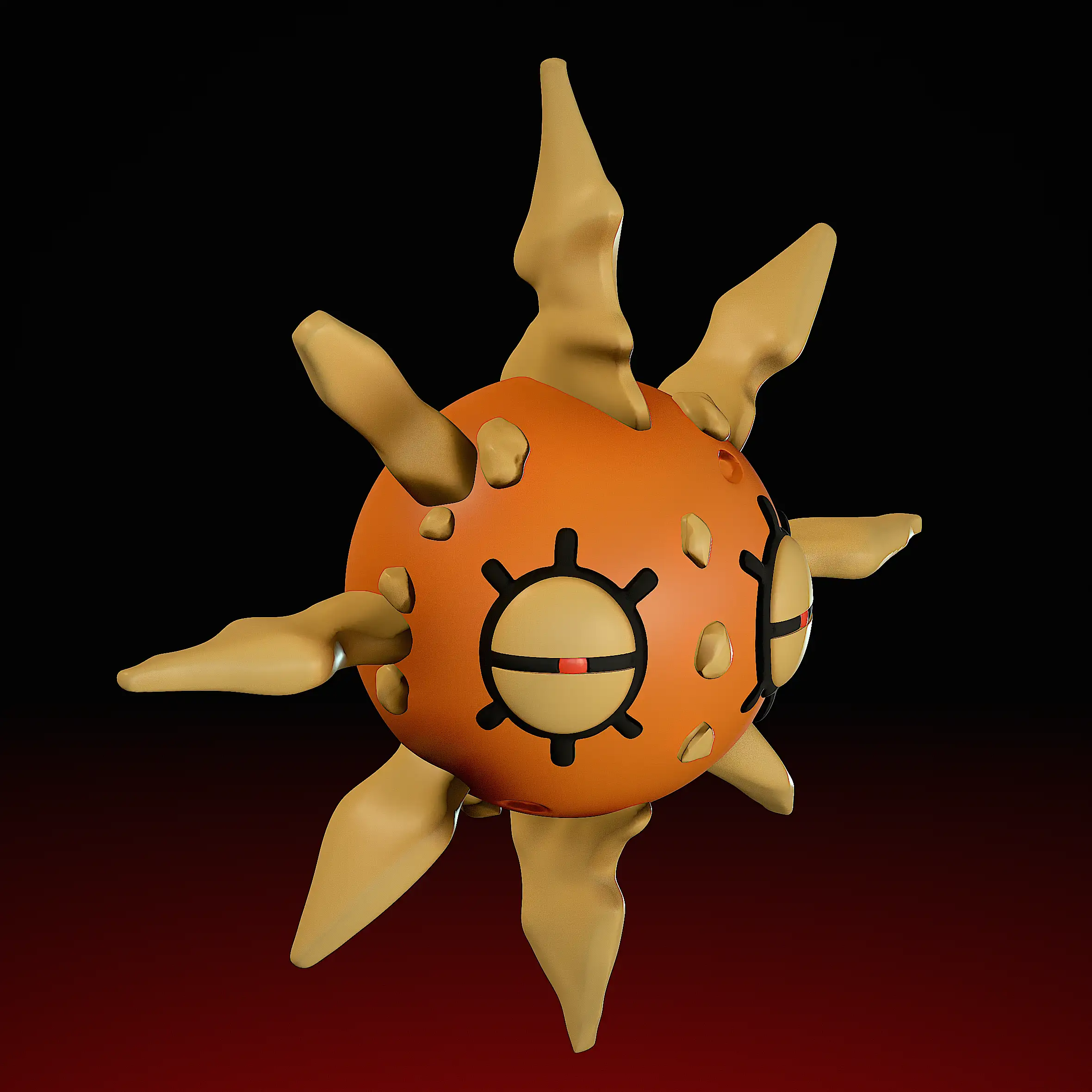 solrock pokemon render 3dusky (3)