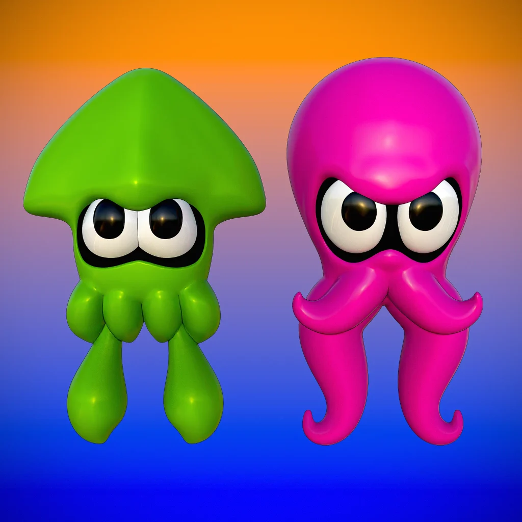 inkling octoling splatoon render 3dusky (1)