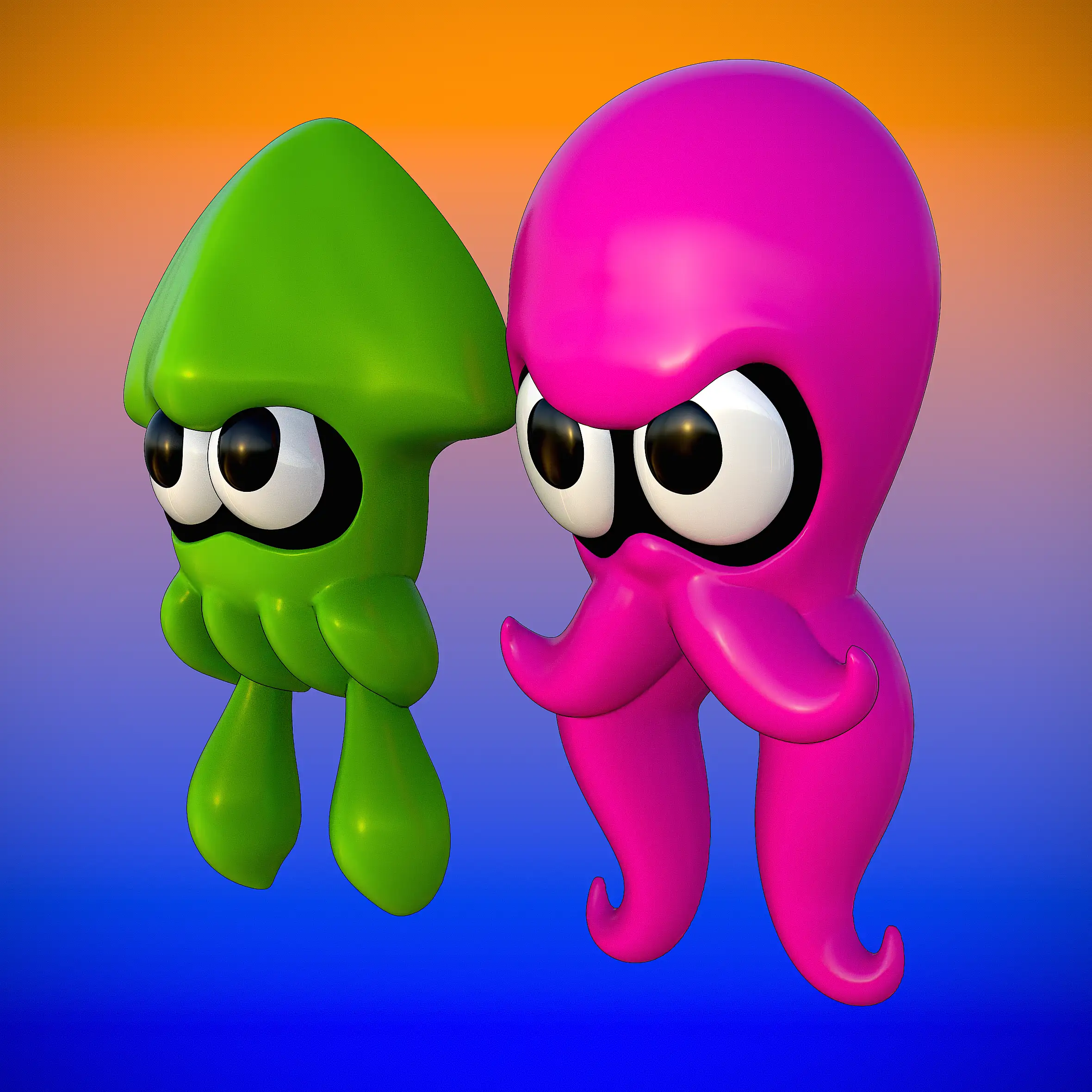 inkling octoling splatoon render 3dusky (2)