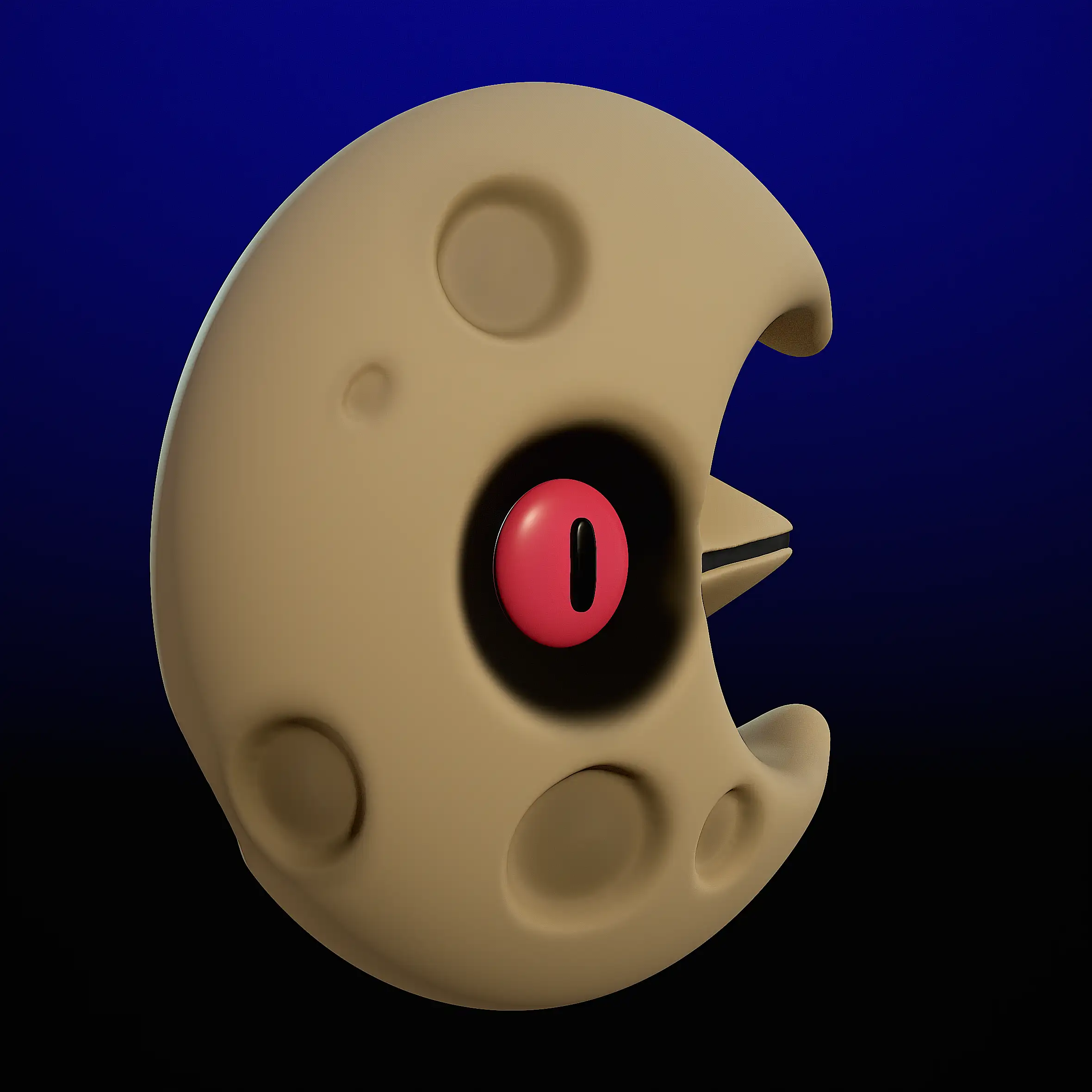 337 - Lunatone lunatone pokemon render 3dusky (4)