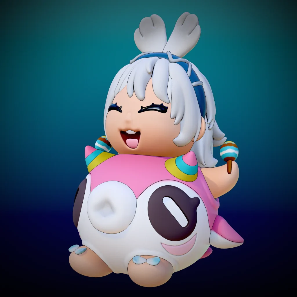mualani chibi genshin impact render 3dusky (1)