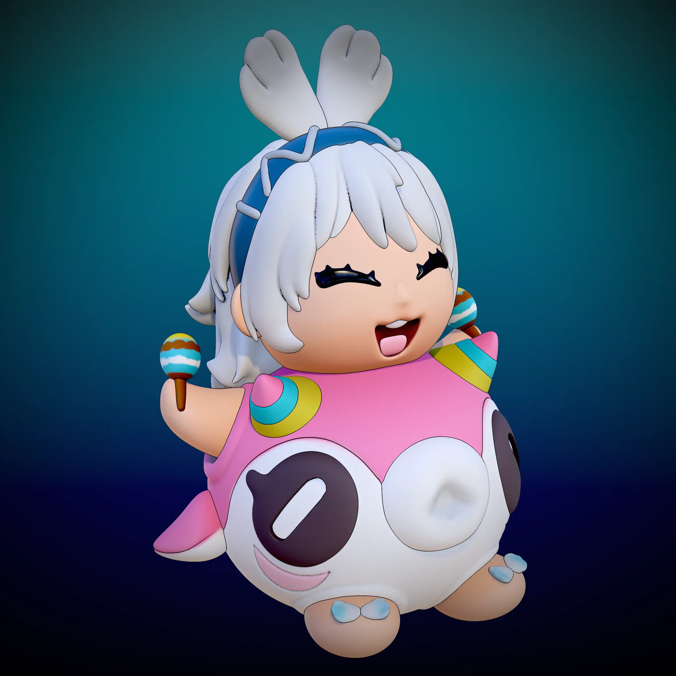 mualani chibi genshin impact render 3dusky (2)