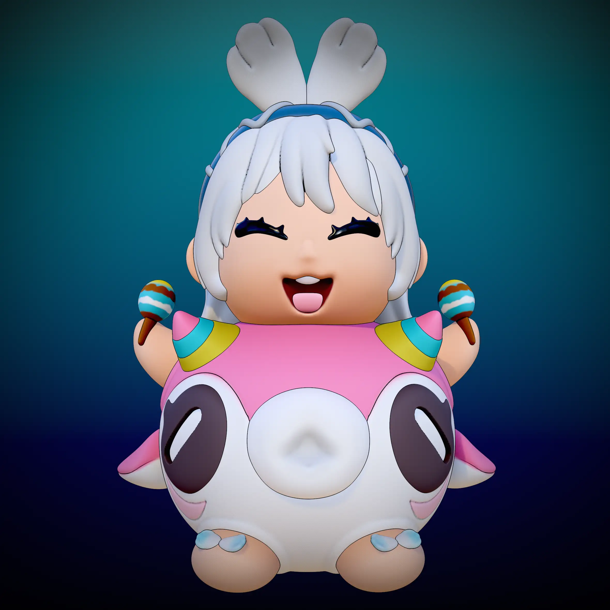 mualani chibi genshin impact render 3dusky (3)